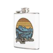 Auf der Sonnenstraße Montana Retro Flachmann (Links)