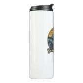 Auf der Sonnenstraße Montana Retro Thermosbecher (Nach links gedreht)