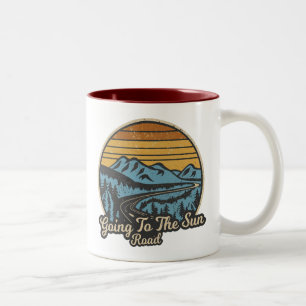 Auf der Sonnenstraße Montana Retro Zweifarbige Tasse