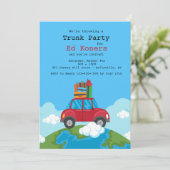 Auf der Spitze der Weltrunk-Party Einladung (Stehend Vorderseite)