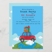 Auf der Spitze der Weltrunk-Party Einladung (Vorne/Hinten)