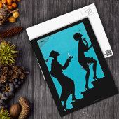 Auf der spöttischen Postkarte