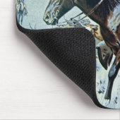 Auf der Spur (Öl auf Leinwand) Mousepad (Ecke)