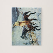 Auf der Spur (Öl auf Leinwand) Puzzle (Vertikal)