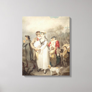 Auf der Straße 1799 (w/c über Spuren des Leinwanddruck
