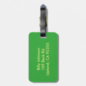 Auf der Straße Gepäckanhänger (Rückseite vertikal)