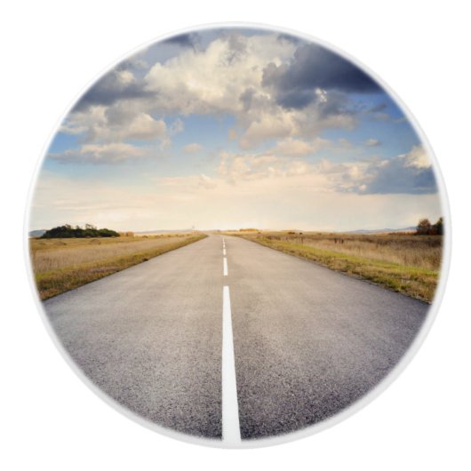 Auf der Straße Keramikknauf (Vorderseite)