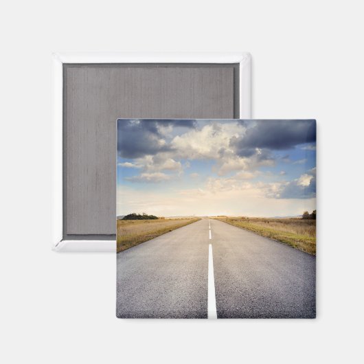 Auf der Straße Magnet (Vorderseite/Rückseite)