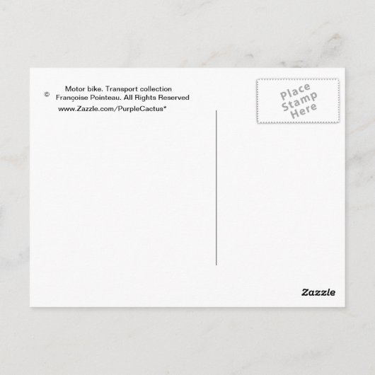 Auf der Straße Postkarte (Rückseite)