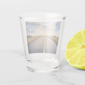 Auf der Straße Schnapsglas (Rückseite)