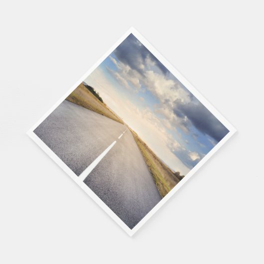 Auf der Straße Serviette (Ecke)