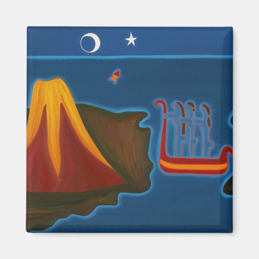 Auf der Straße von Messina 2006 Magnet (Vorne)