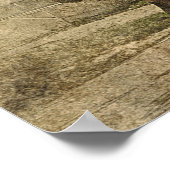 Auf der Straße wieder altes Paar auf dem Wagen Poster (Ecke)