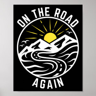 Auf der Straße wieder Shirt Road Trip Family Adven Poster