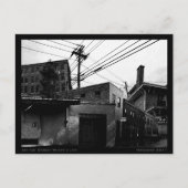 Auf der Straße, wo ich urbanes digitales Collage l Postkarte (Vorderseite)