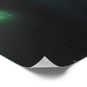 Auf der Straße zum Night-time AI Art Poster (Ecke)