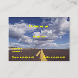 Auf der Straßen-Visitenkarte Visitenkarte