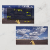 Auf der Straßen-Visitenkarte Visitenkarte (Vorne/Hinten)