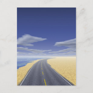 Auf der StraßeWieder - schöner Tag Postkarte