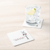 Auf der Strecke bleibe Rechteckiger Pappuntersetzer (Vor Ort)