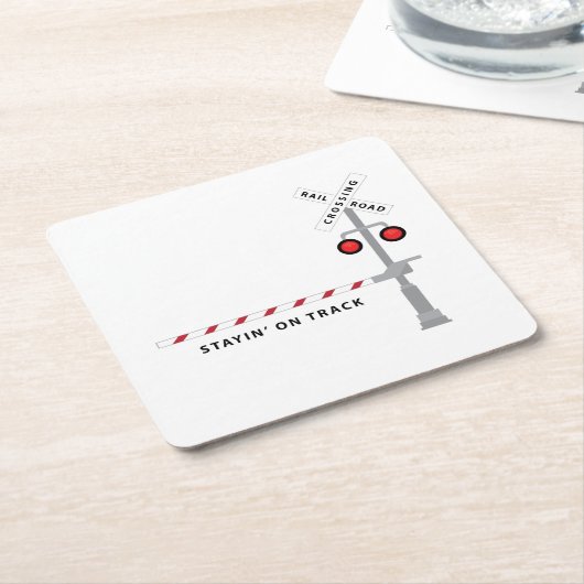 Auf der Strecke bleibe Rechteckiger Pappuntersetzer (angewinkelt)