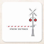 Auf der Strecke bleibe Rechteckiger Pappuntersetzer (Vorderseite)