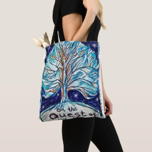 Auf der Suche meines Lebens - Baum - Sterne. Tasche