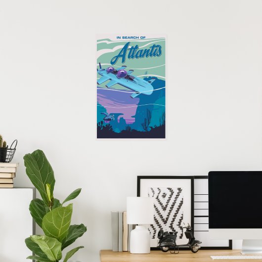 Auf der Suche nach Atlantis Poster (Heimbüro)