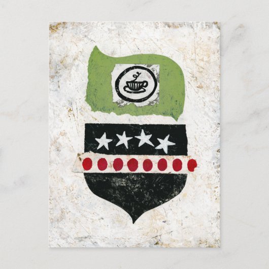 Auf der Suche nach der Kaffeekarte Postkarte (Vorderseite)