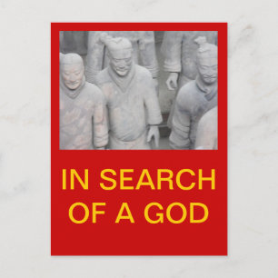 AUF DER SUCHE NACH EINEM GOTT POSTKARTE