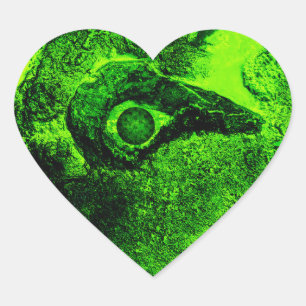 auf der Suche nach einem grünen Herzaufkleber Herz-Aufkleber