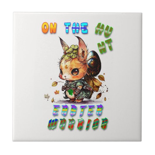 Auf der Suche nach einem Osterkrieger Fliese (Vorderseite)