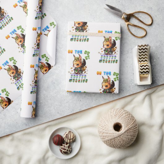 Auf der Suche nach einem Osterkrieger Geschenkpapier (Basteln)