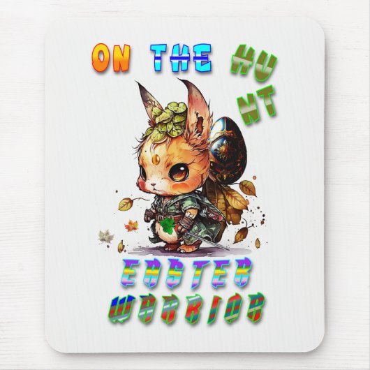 Auf der Suche nach einem Osterkrieger Mousepad (Vorne)