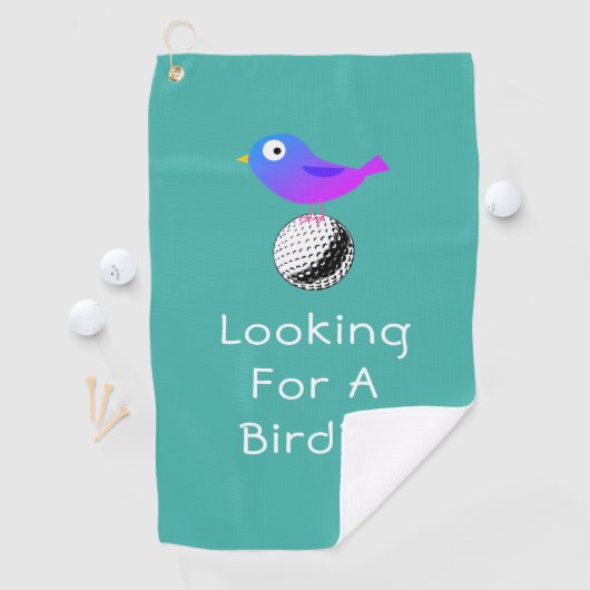 Auf der Suche nach einer Birdie, DIY, Bird & Ball Golfhandtuch (Insitu)