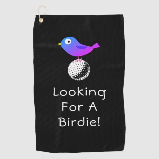 Auf der Suche nach einer Birdie, Personalize, Bird Golfhandtuch (Vorderseite)