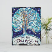 Auf der Suche nach meinem Leben - Baum - Sterne. (Stehend Vorderseite)