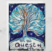 Auf der Suche nach meinem Leben - Baum - Sterne. (Vorne/Hinten)