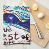 Auf der Suche nach meinem Leben - Baum - Sterne Geschirrtuch (Viertel Falte)