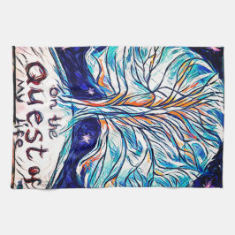 Auf der Suche nach meinem Leben - Baum - Sterne Geschirrtuch