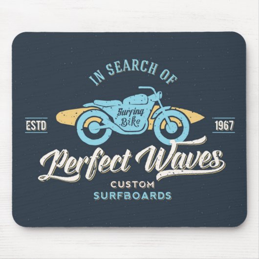 Auf der Suche nach perfektem Wellen-Plakat Mousepad (Vorne)