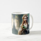 " AUF DER SUCHE NACH PRINCE CHARMING " KAFFEETASSE (VorderseiteRechts)