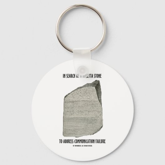Auf der Suche nach Rosetta-Stone-Adresskommunikati Schlüsselanhänger (Vorderseite)