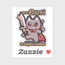 Auf der Suche nach Snacks Aufkleber