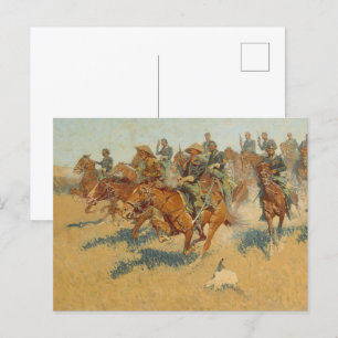 Auf der südlichen Ebene von Frederic Remington Postkarte