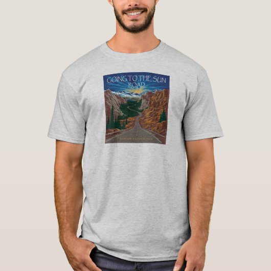 Auf der Sun Road Montana Vista T-Shirt (Vorderseite)