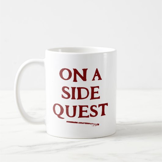 Auf der Tasse der Quest (Links)