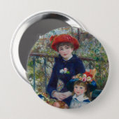 Auf der Terrasse, Impressionistisches Porträt, Ren Button (Vorne & Hinten)