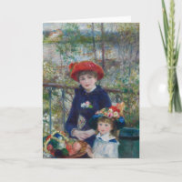 Auf der Terrasse, impressionistisches Porträt, Ren