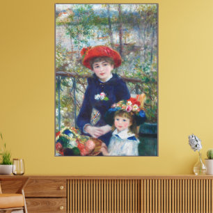 Auf der Terrasse, Impressionistisches Porträt, Ren Leinwanddruck